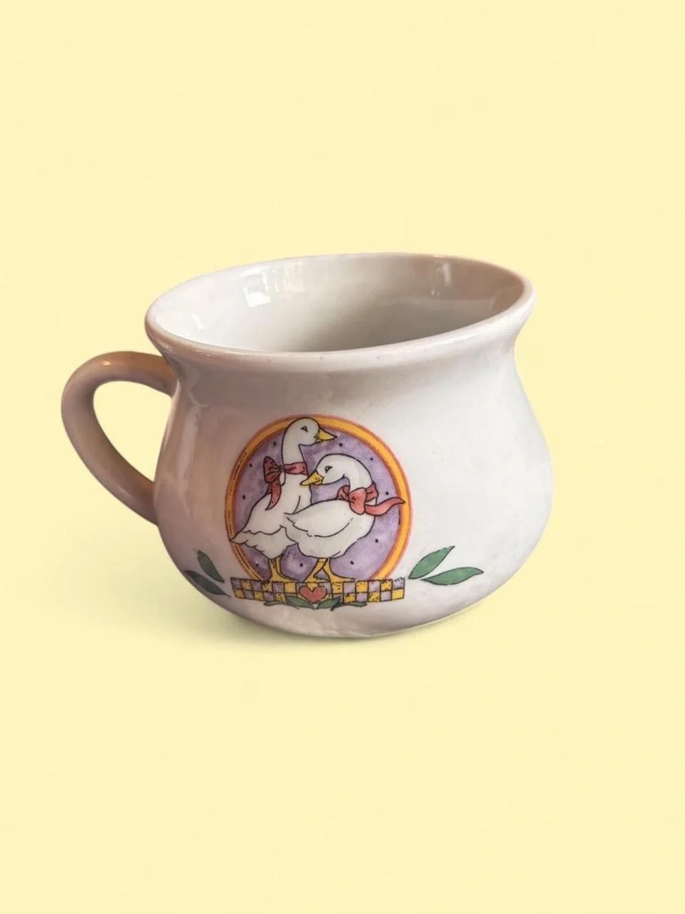 Vintage Goose Soup Mug Cottagecore Farmhouse